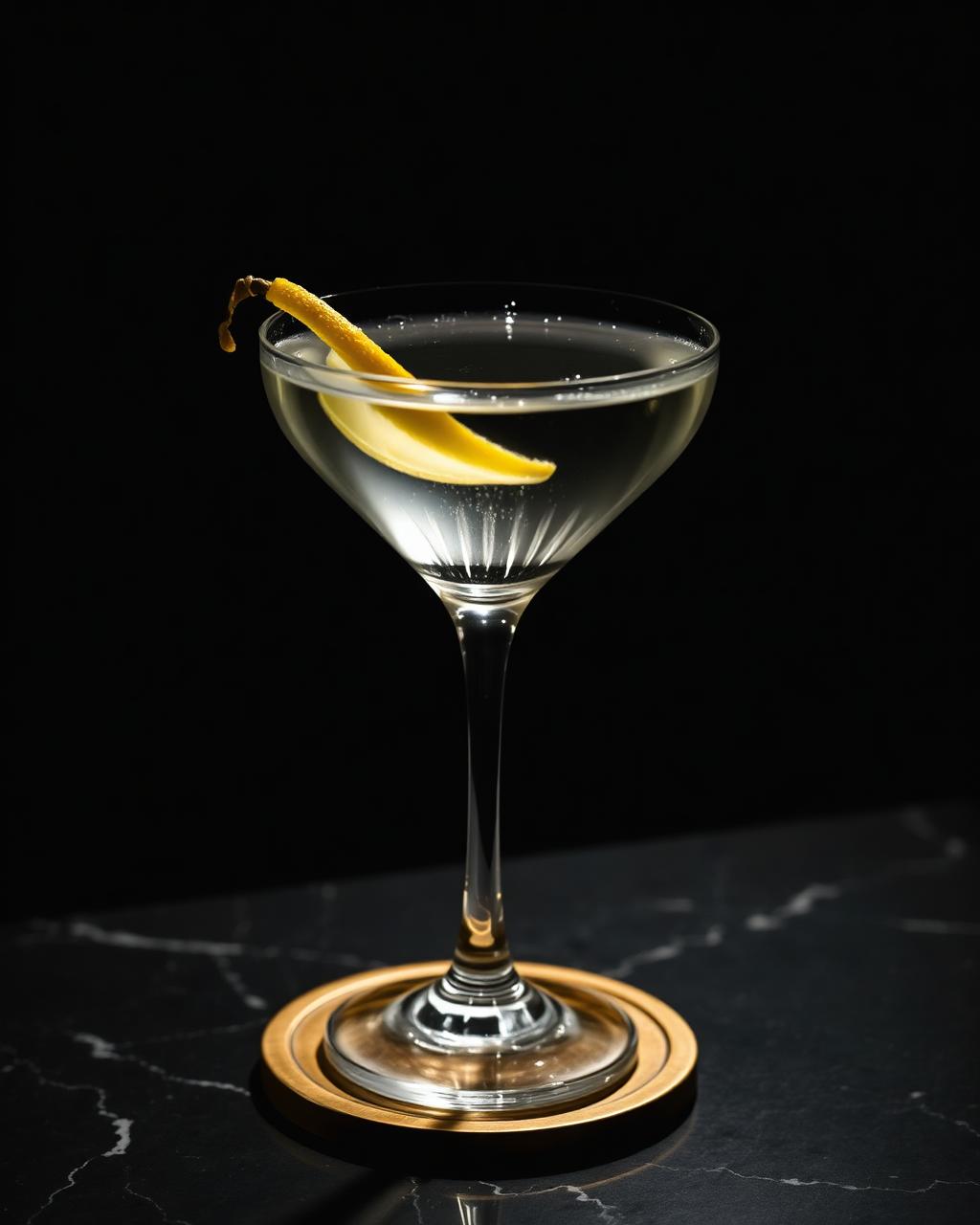 Dry Martini cocktail at Alibi